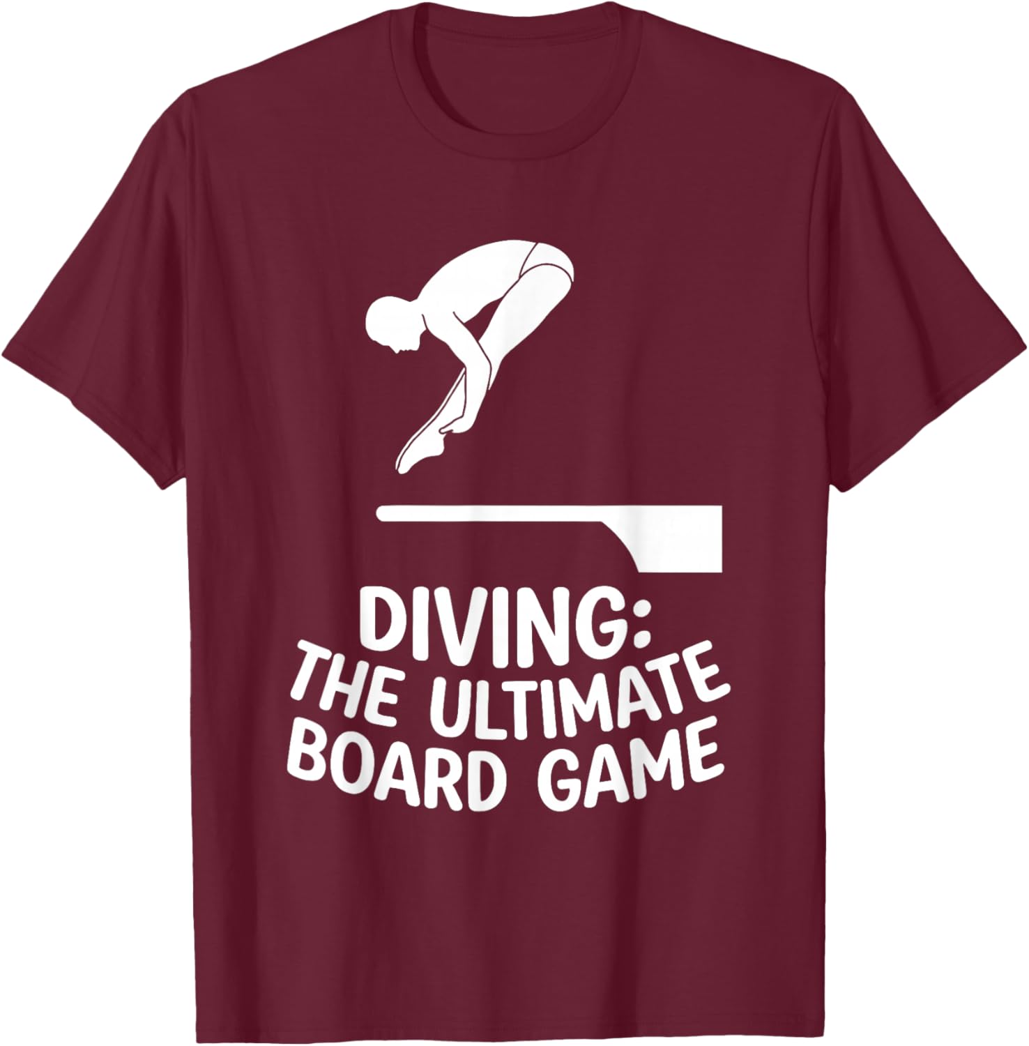 Diving The Ultimate Board Game Funny Design T-Shirt - T-Shirt | Maroon