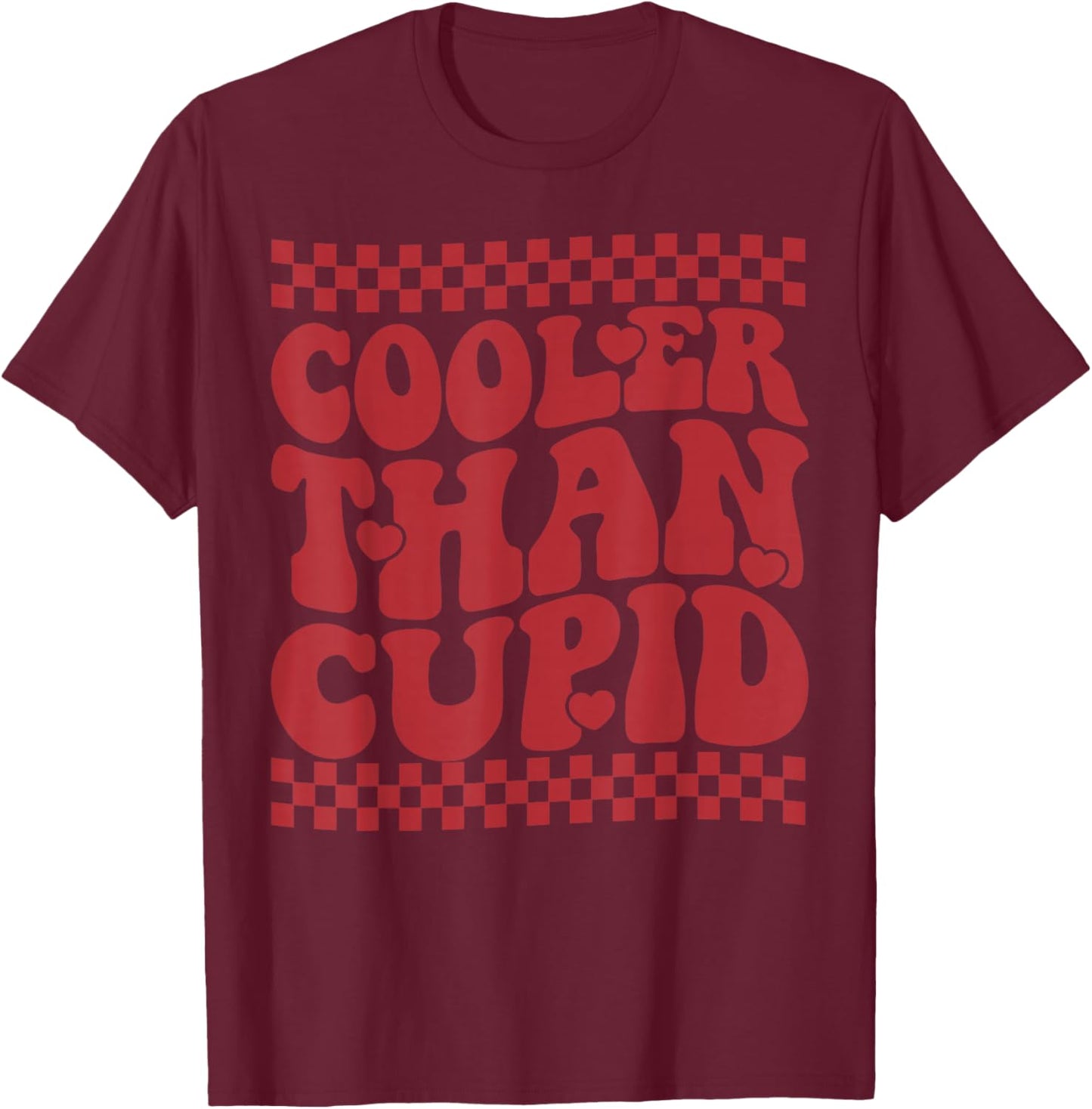 Cooler Than Cupid Cute Valentine's Day Kids Boys Girls T-Shirt - T-Shirt | Maroon