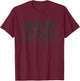 Dad Mode Activated Funny Saying T-Shirt - T-Shirt | Maroon