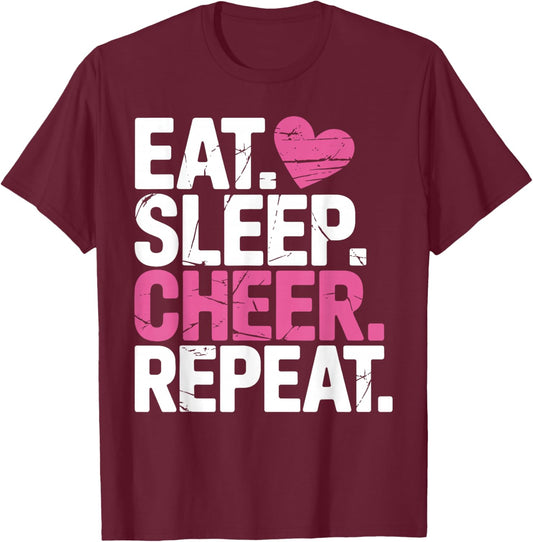 Cool Cheerleading Art Women Kids Coach Cheerleader T-Shirt - T-Shirt | Maroon