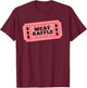 Minnesota Meat Raffle Vintage Ticket Football Fundraiser T-Shirt - T-Shirt | Maroon