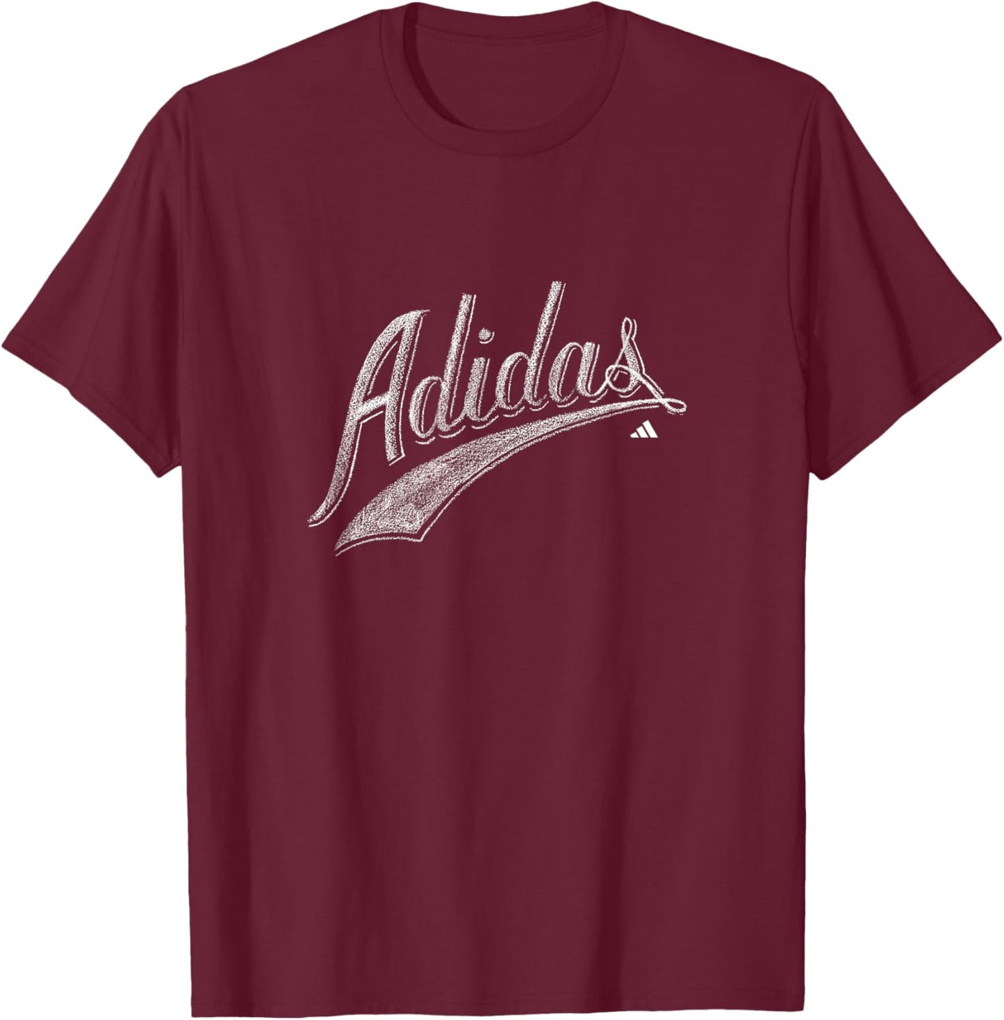 adidas Signature Script Tailsweep Graphic T-Shirt - T-Shirt | Maroon