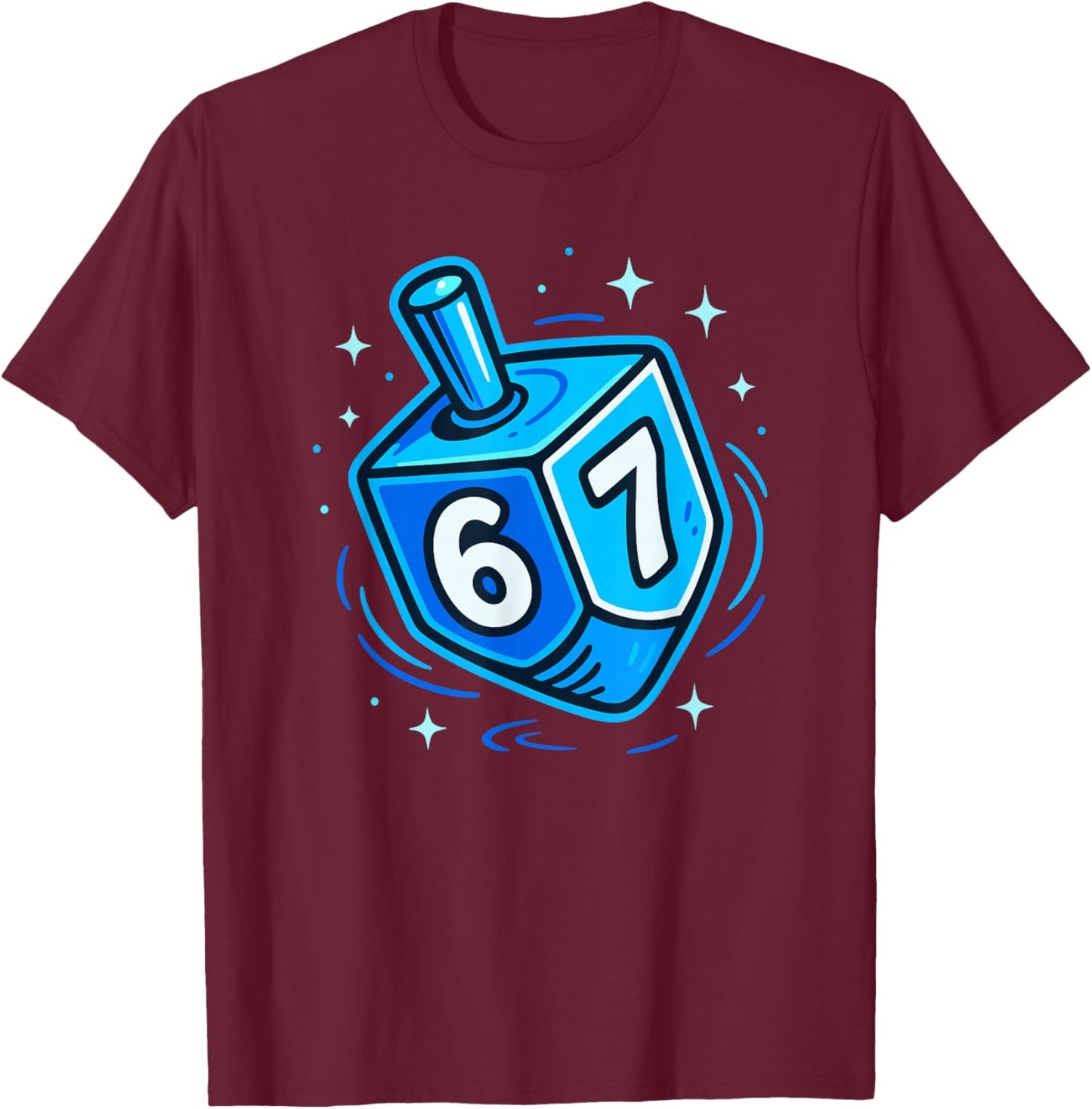 Hanukkah 67 Meme Chanukah Jewish Men Women Kids T-Shirt - T-Shirt | Maroon