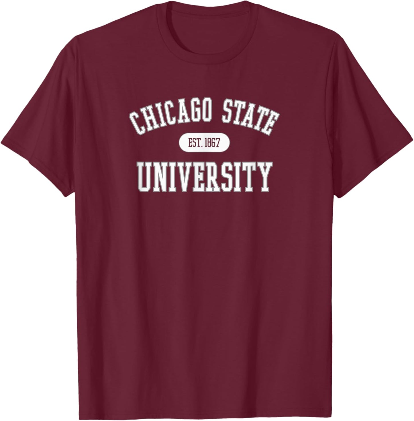 Chicago State Cougars Varsity Green Officially Licensed T-Shirt - T-Shirt | Maroon