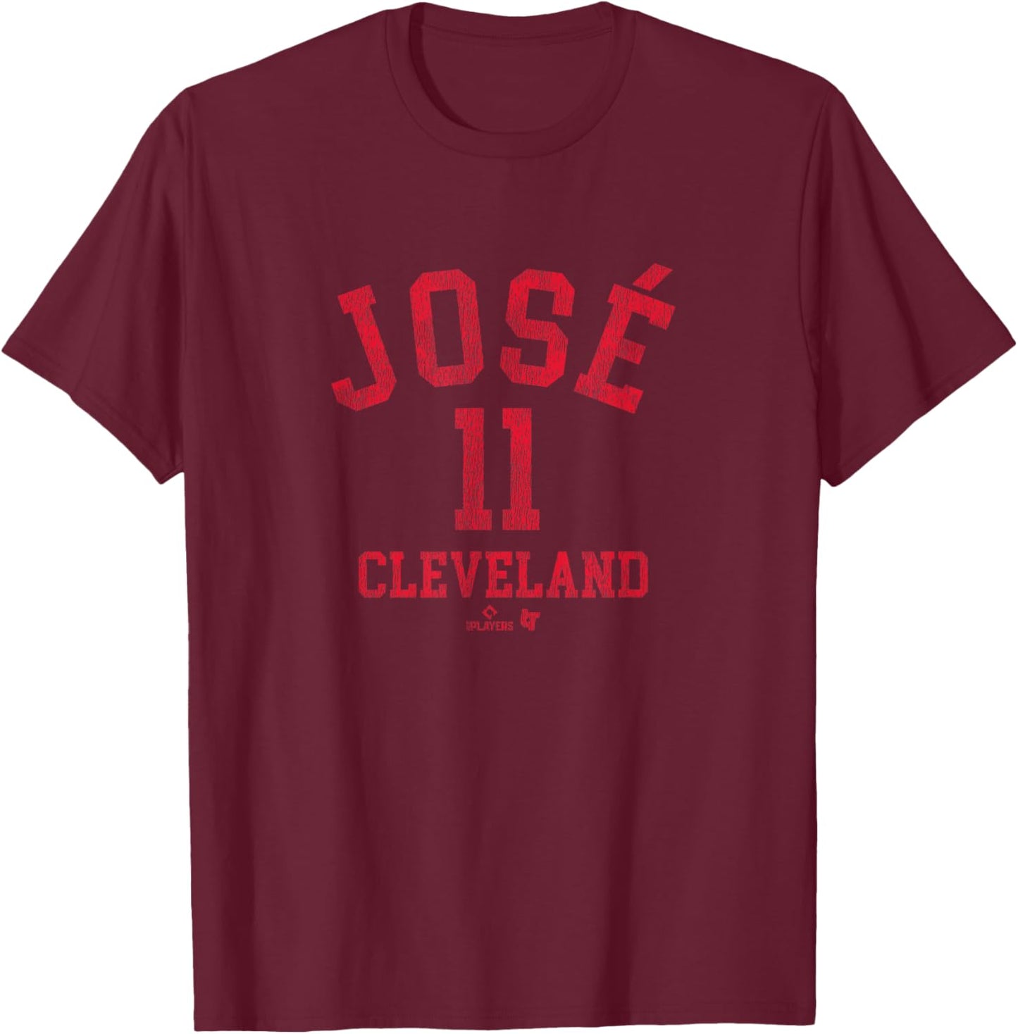 Jose Ramirez - Jose 11 - Cleveland Baseball T-Shirt - T-Shirt | Maroon