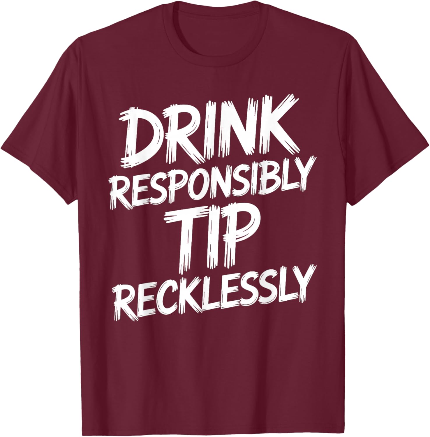 Funny Waitress Design Girls Bartender Waitress T-Shirt - T-Shirt | Maroon