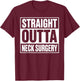 Funny Neck Surgery Art Women Kids Post Neck Surgery T-Shirt - T-Shirt | Maroon