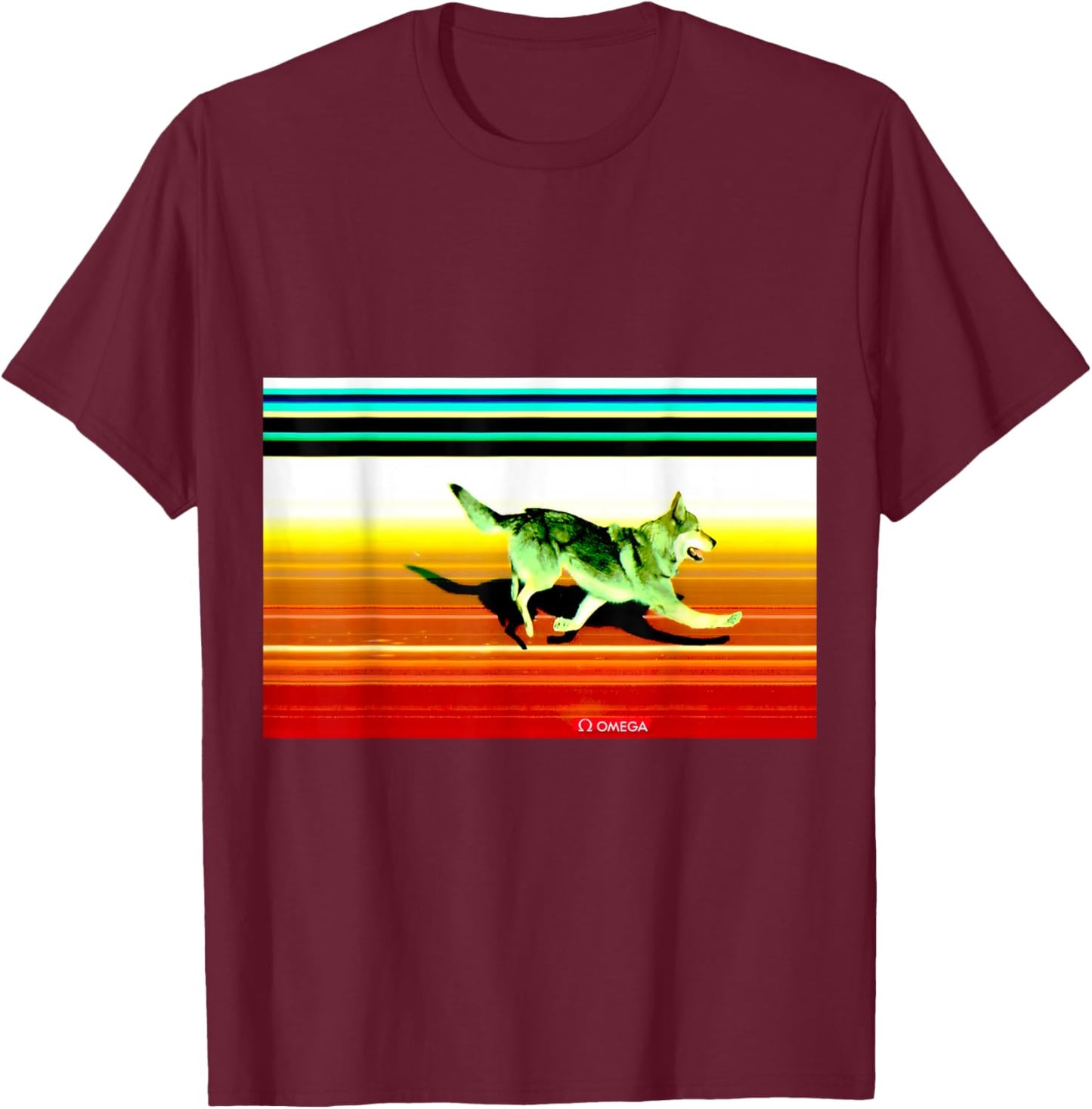 Nazgul The Golden Good Boy, Wolf Dog, Medal Winner T-Shirt - T-Shirt | Maroon