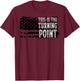 Men Vintage This is The Turning Point USA Flag T-Shirt - T-Shirt | Maroon