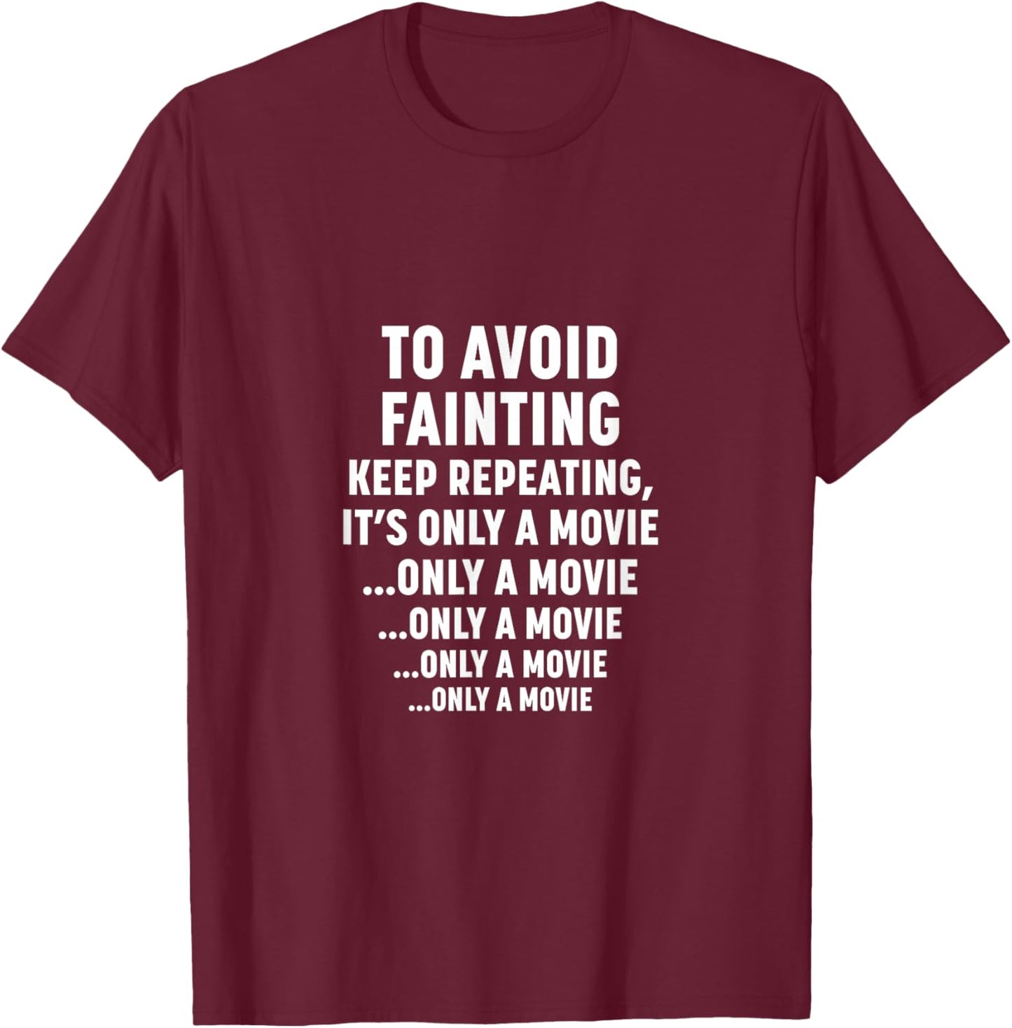 It's Only a Movie - Last House on The Left T-Shirt - T-Shirt | Maroon