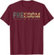 Freedom Vintage America Flag T-Shirt - T-Shirt | Maroon
