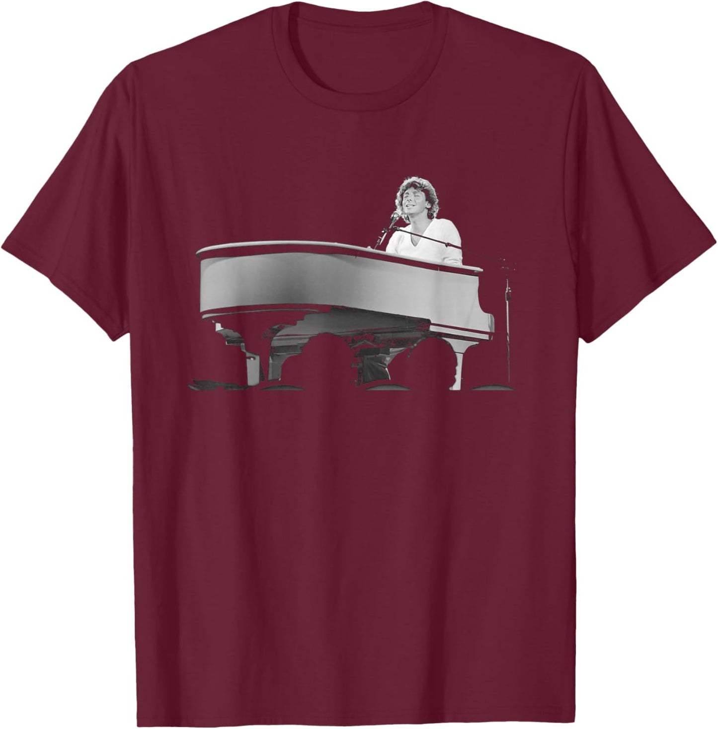 Barry Manilow Live in St Petersburg 1981 T-Shirt - T-Shirt | Maroon