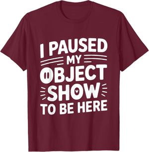 Object Show Fan | Funny Object Shows Lover Kids Boys Girls T-Shirt - T-Shirt | Maroon