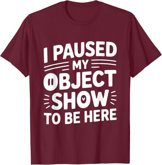 Object Show Fan | Funny Object Shows Lover Kids Boys Girls T-Shirt - T-Shirt | Maroon