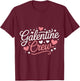 Galentine Crew Ladies' Night Fun Chill Vibes Party T-Shirt - T-Shirt | Maroon