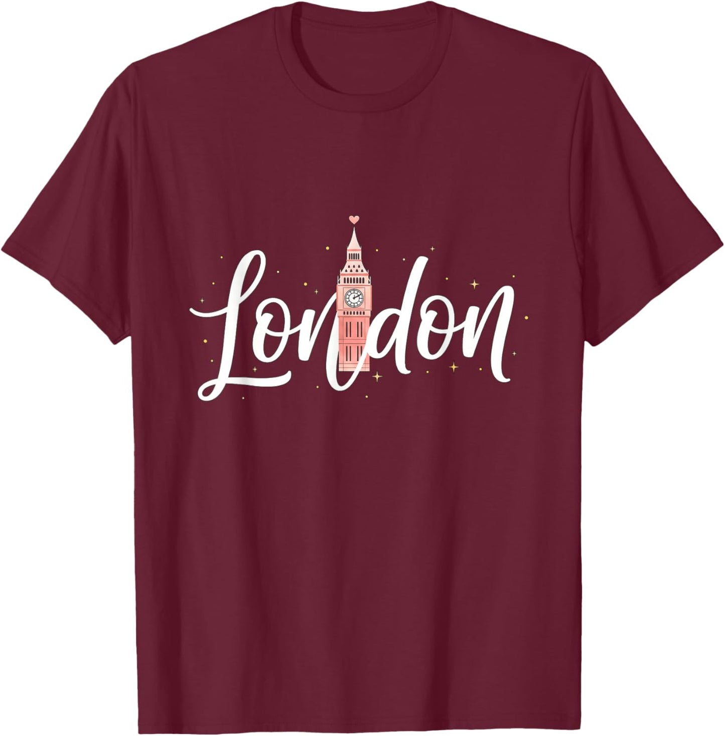 London UK Travel London Souvenir T-Shirt - T-Shirt | Maroon