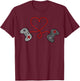 Valentines Day Gaming Controller Heart Gamer Men Boys Kids T-Shirt - T-Shirt | Maroon
