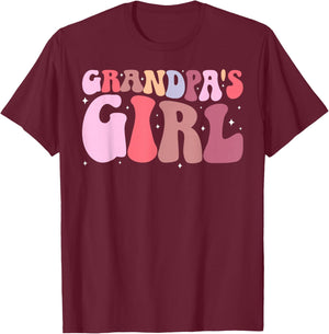Grandpa's Girl from Grandpa to Granddaughter T-Shirt - T-Shirt | Maroon