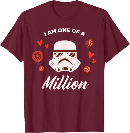 Star Wars Valentine's Day Stormtrooper I am One of a Million T-Shirt - T-Shirt | Maroon