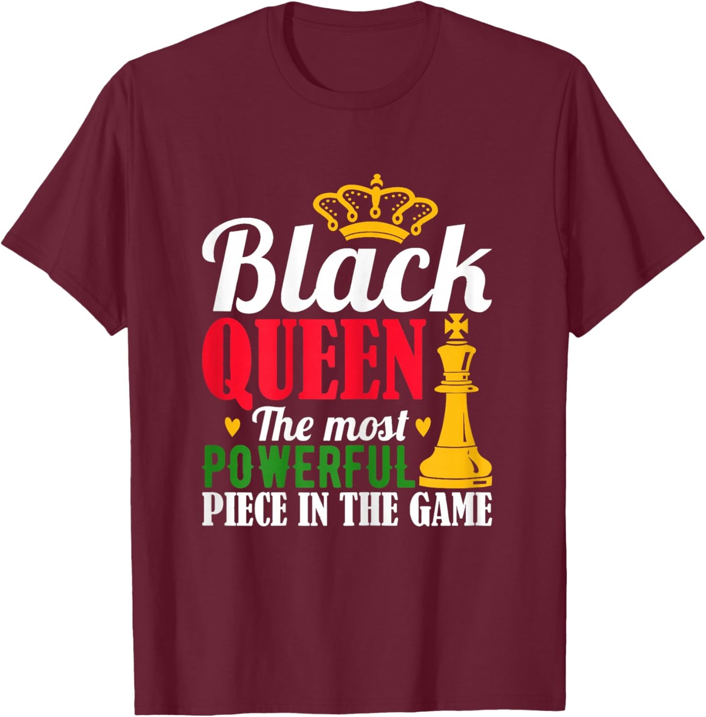 Black History for Black Queen Women Black History Month T-Shirt - T-Shirt | Maroon