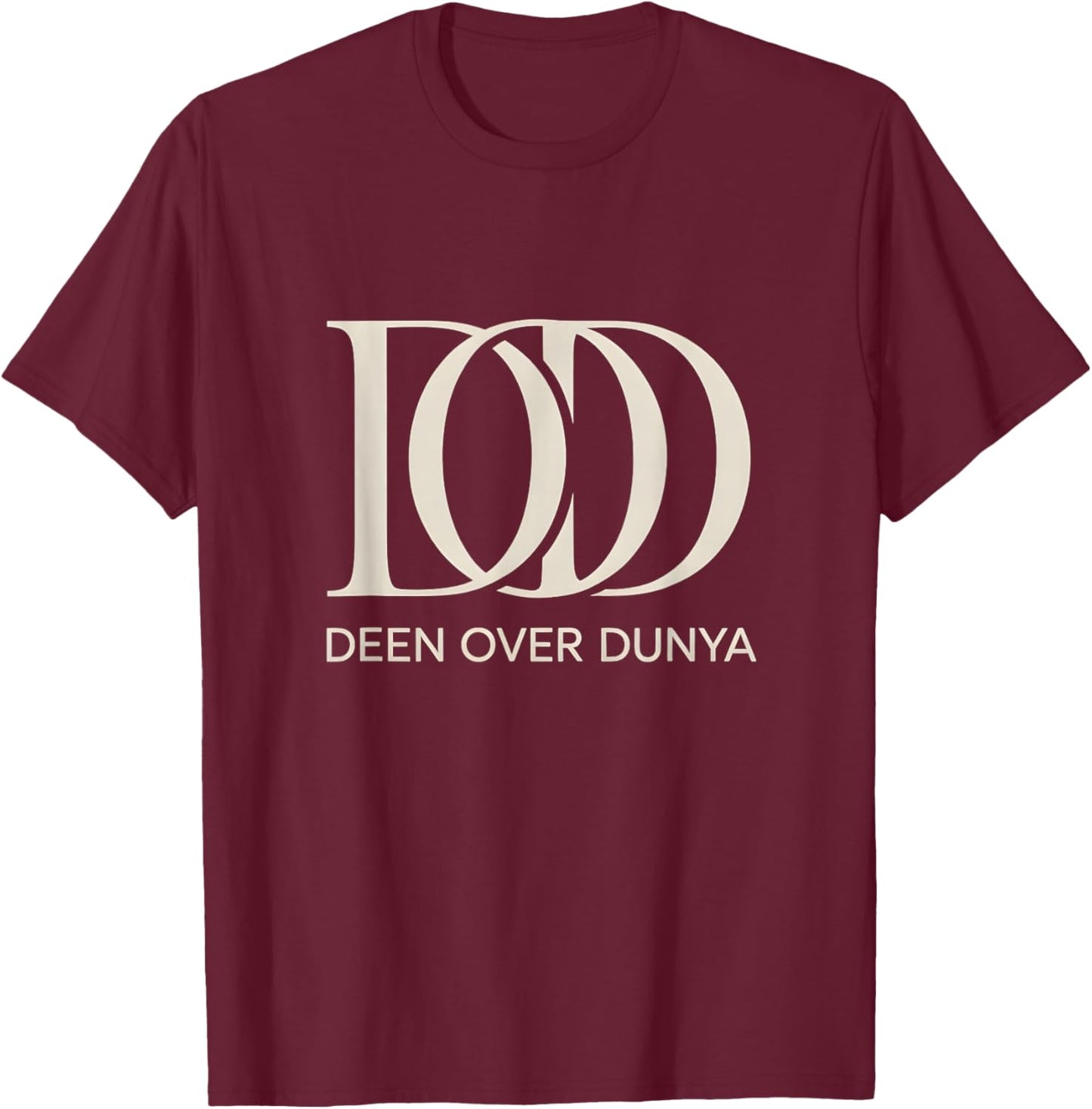 Deen Over Dunya Strong Muslimah Islam Hijab Muslim Men Woman T-Shirt - T-Shirt | Maroon