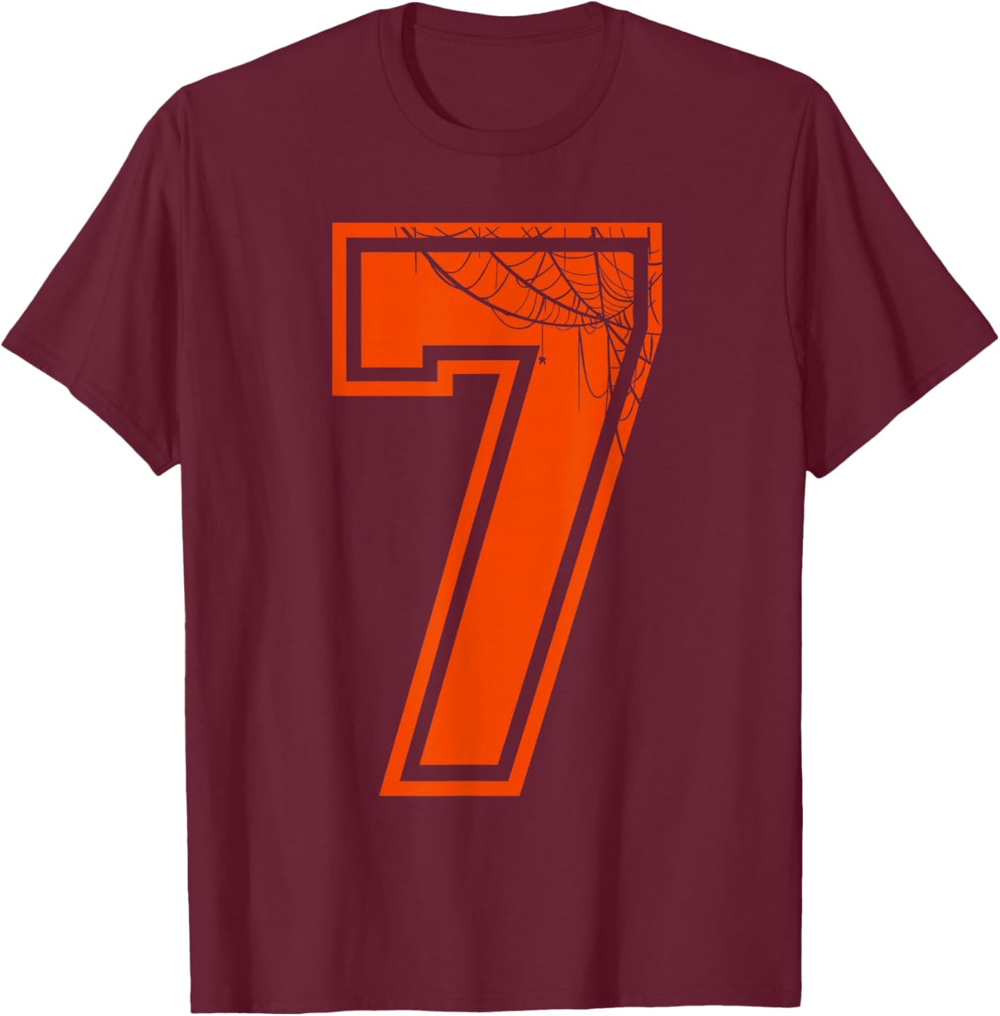 Funny 67 Six Seven Meme Couple Matching Halloween Costume T-Shirt - T-Shirt | Maroon