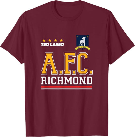 Ted Lasso - AFC Richmond Jersey T-Shirt - T-Shirt | Maroon