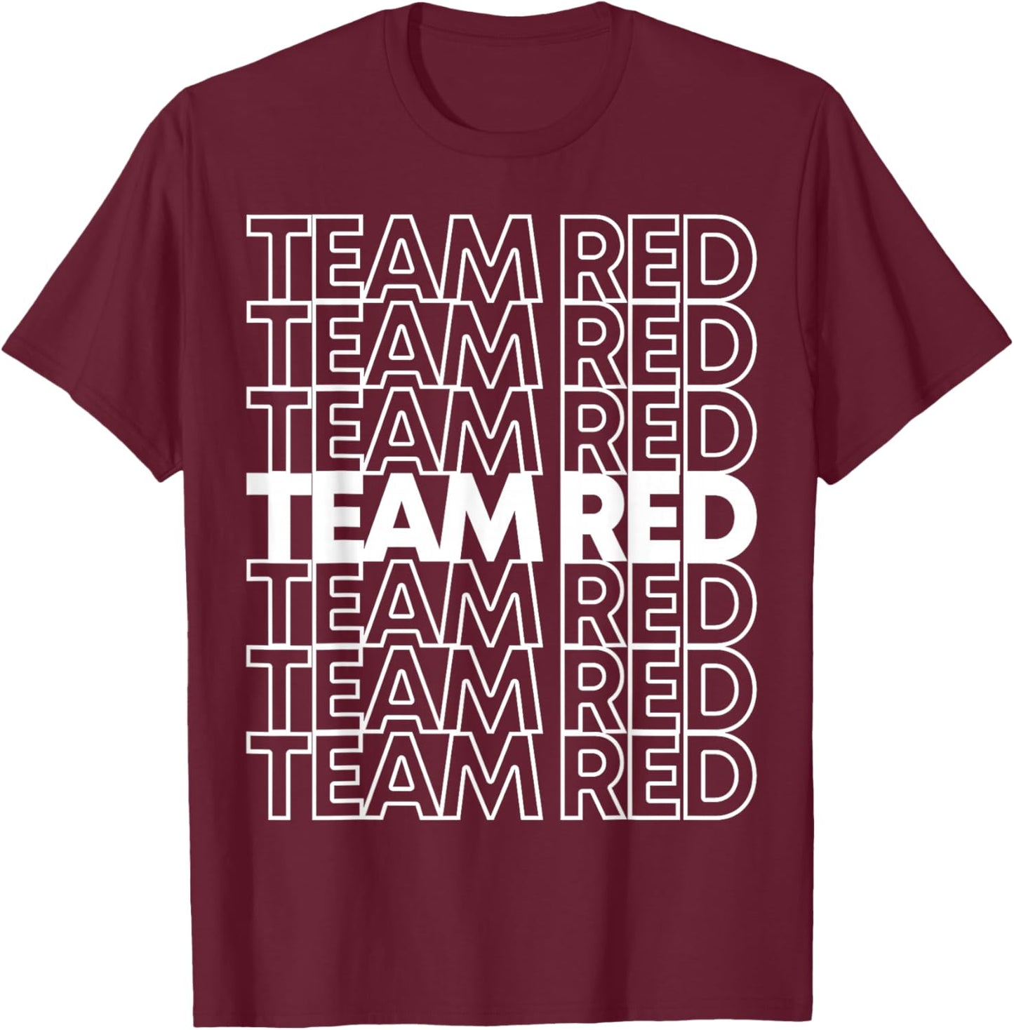 Team Red School Spirit T-Shirt - T-Shirt | Maroon