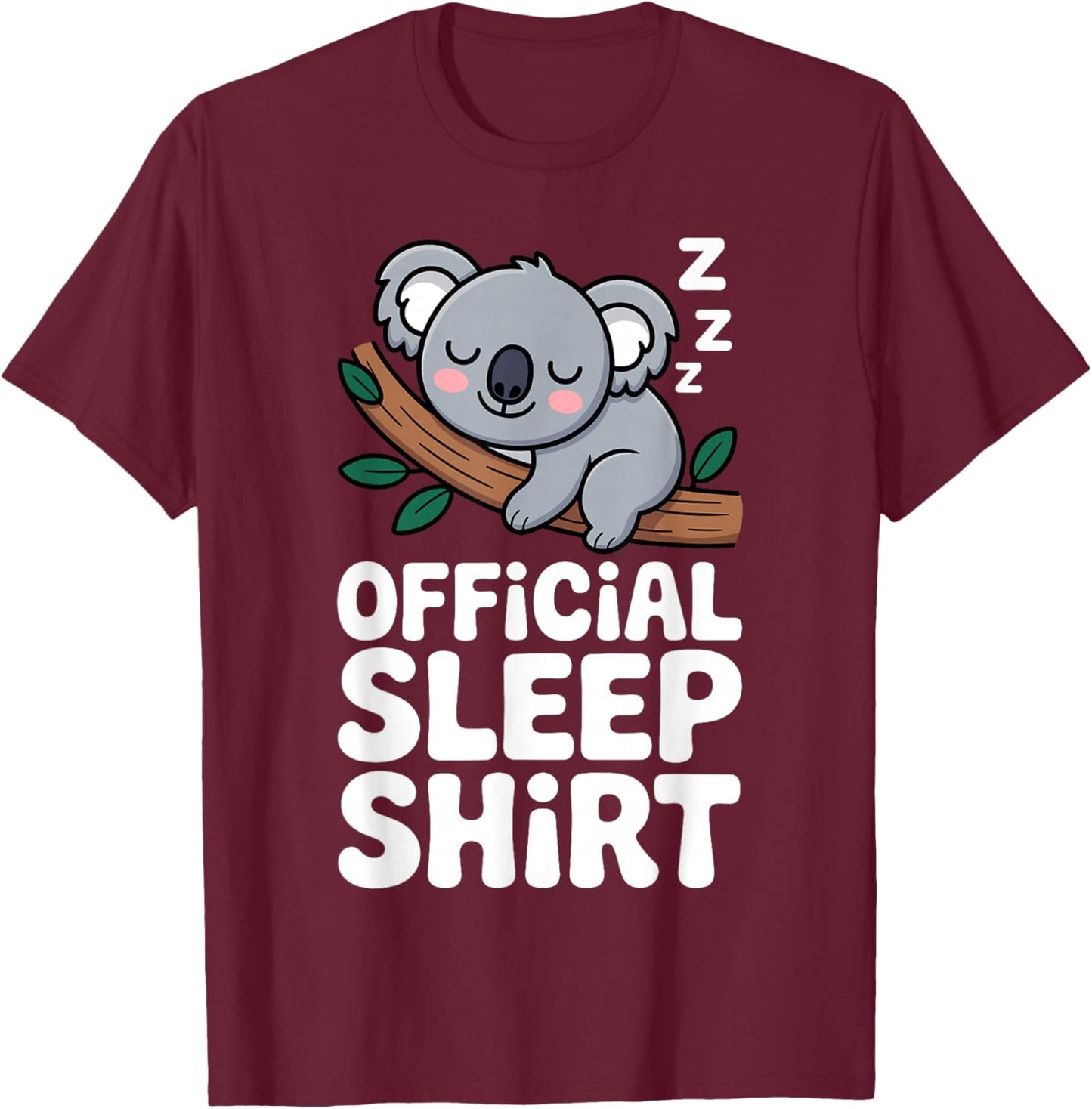 Funny Koala Design Women Boys Girls Kids Koala Lover T-Shirt - T-Shirt | Maroon