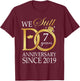 7th Wedding Anniversary We Still Do 7 Years Since 2019 T-Shirt - T-Shirt | Maroon