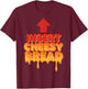 Funny Insert Cheesy Bread Meme Humor Food Lovers T-Shirt - T-Shirt | Maroon