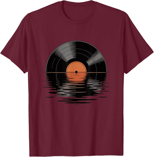Vinyl Music Record Lovers Collectors T-Shirt - T-Shirt | Maroon