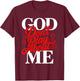God Don’t Play About Me Christian Faith Jesus Quote T-Shirt - T-Shirt | Maroon