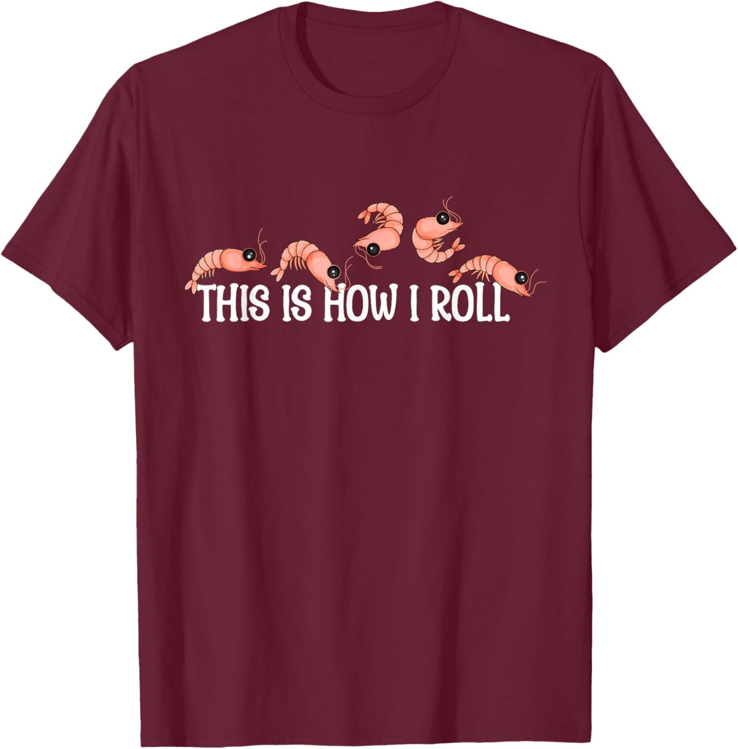 Shrimp Lover Kids Aquarium Prawn Shrimps T-Shirt - T-Shirt | Maroon