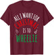 Wheelie Bike - Group Matching Family Christmas Funny Pajama T-Shirt - T-Shirt | Maroon