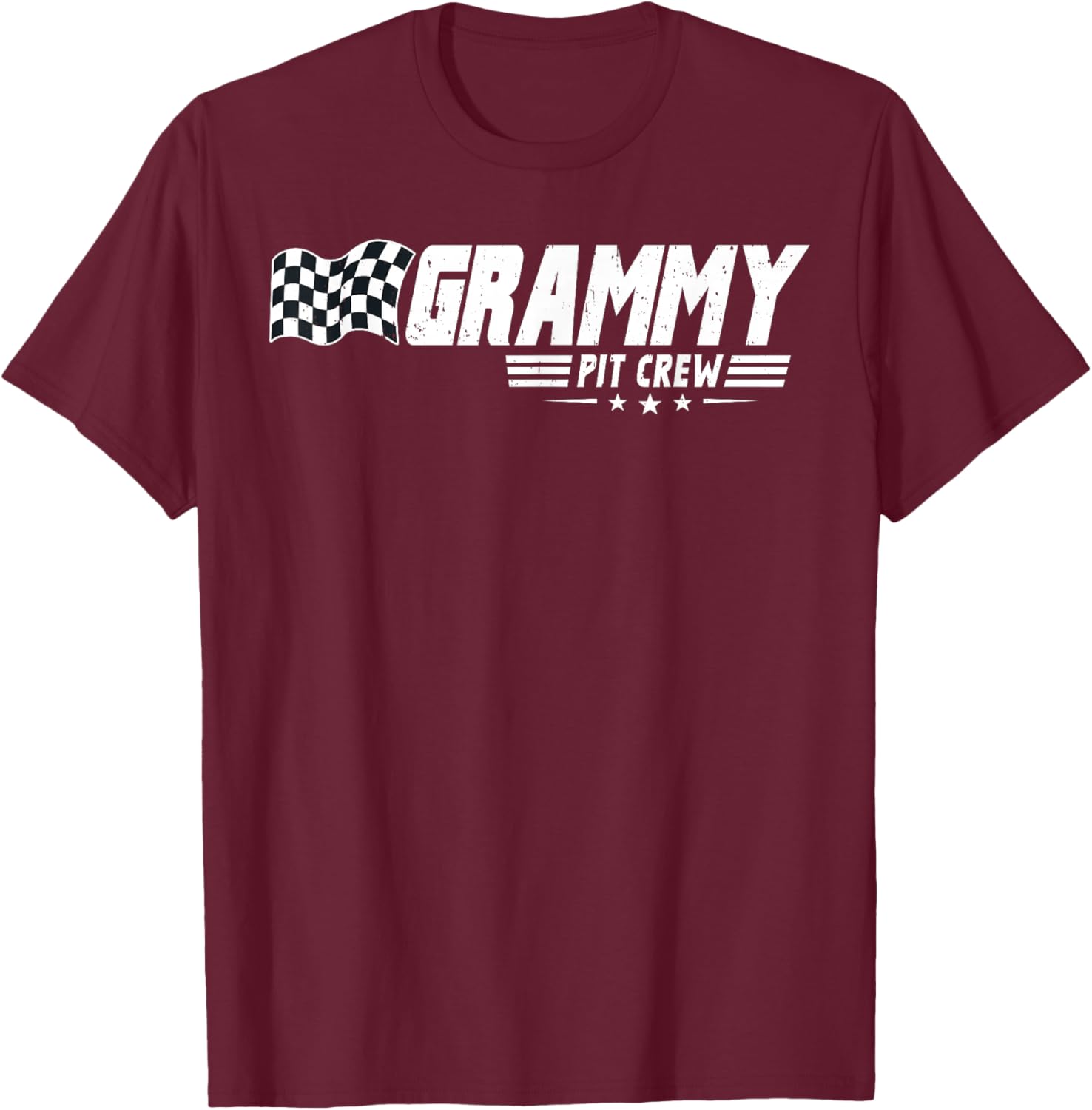 Grammy Pit Crew Race Car Birthday Family Racing T-Shirt - T-Shirt | Maroon