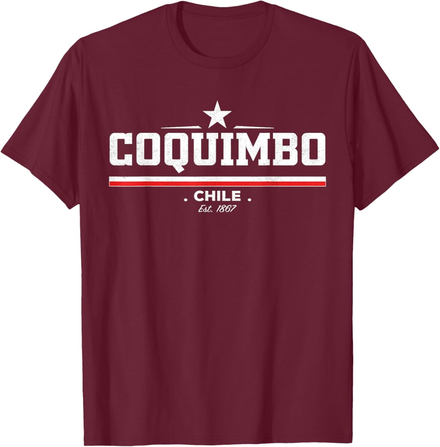 Coquimbo Chile T-Shirt - T-Shirt | Maroon