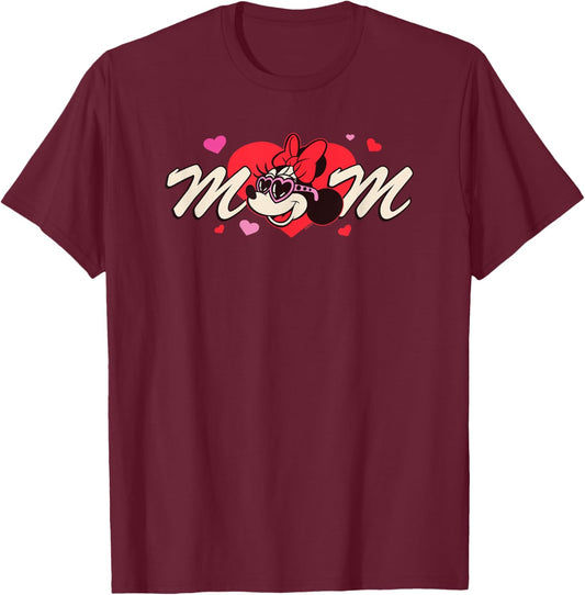 Disney Valentine's Day Mom Gift Family Matching Trip T-Shirt - T-Shirt | Maroon