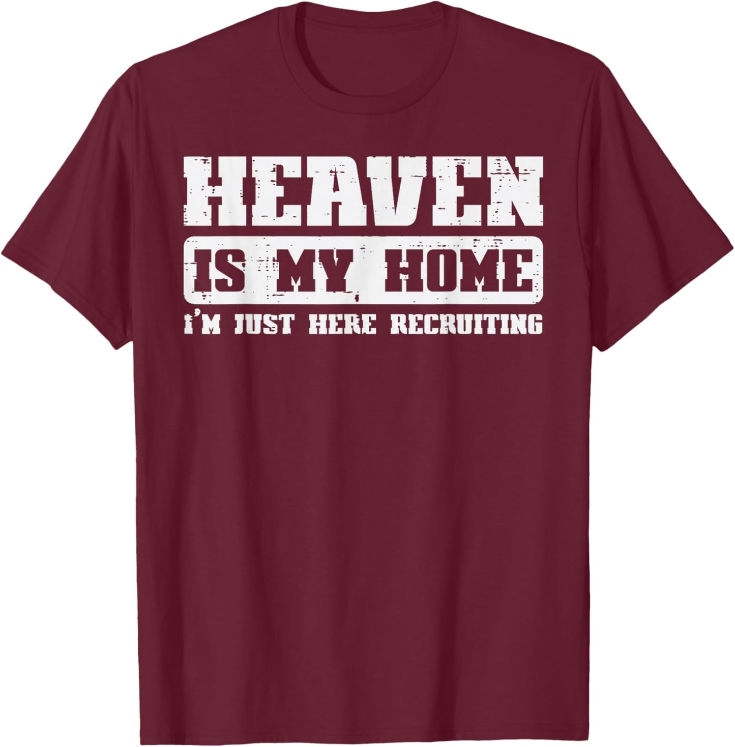 Christian Religious God Jesus Heaven Men Women Kids T-Shirt - T-Shirt | Maroon