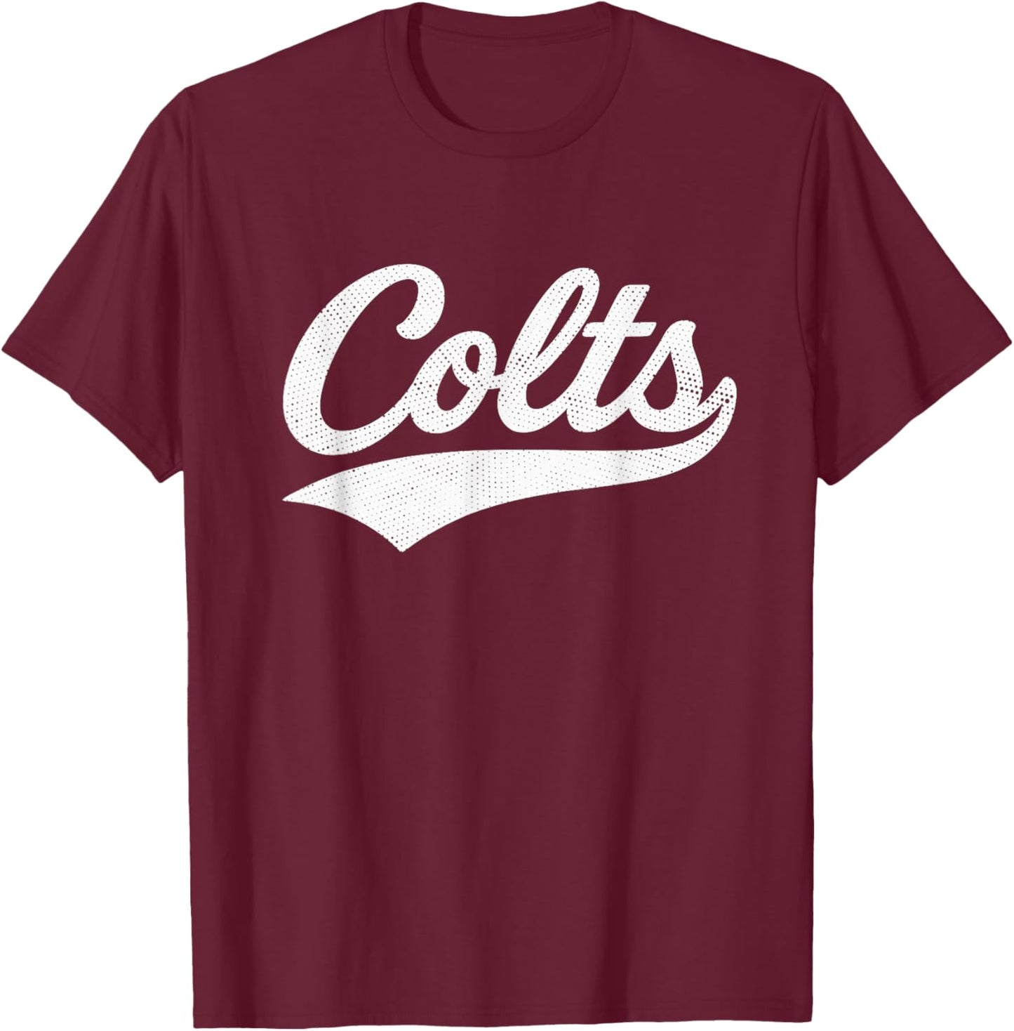 Colts Name Vintage Retro Men Women Kids Girls T-Shirt - T-Shirt | Maroon