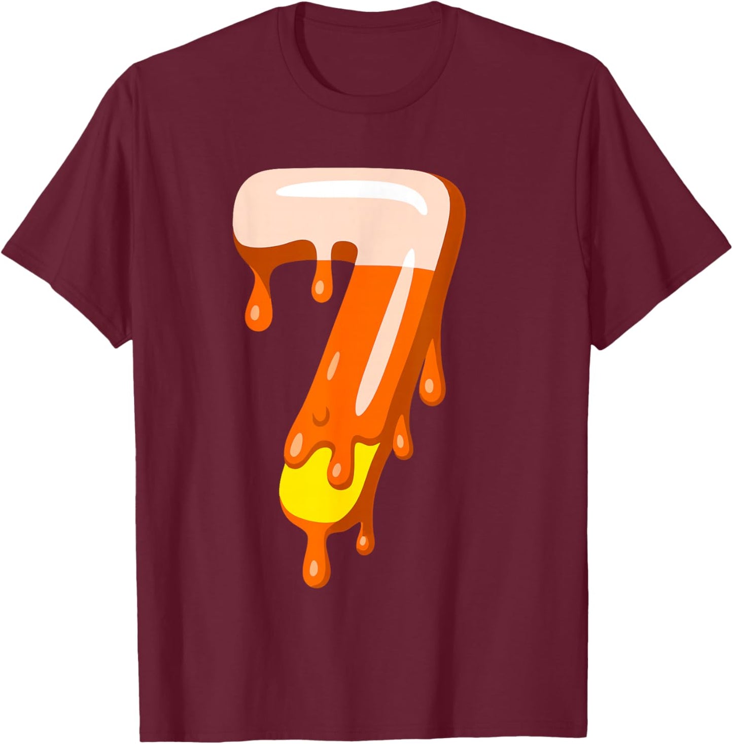 Six Seven Meme Matching Halloween Costume T-Shirt - T-Shirt | Maroon