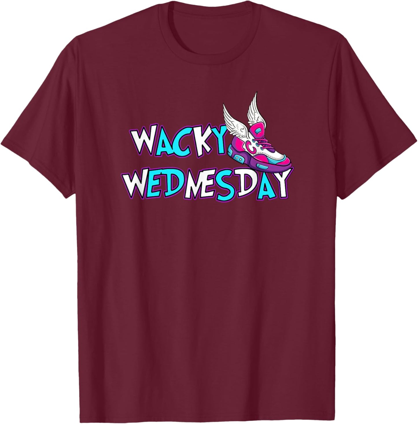 Wacky Wednesday Kids and Teachers | Mismatch Day Spirit Week T-Shirt - T-Shirt | Maroon