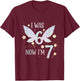 7 Year Old Birthday Fairy was 6 Now I'm 7 67 Funny for Kids T-Shirt - T-Shirt | Maroon