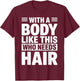 Funny Bald Man Art Boys Bald Dad Bald Guy Bald Head T-Shirt - T-Shirt | Maroon