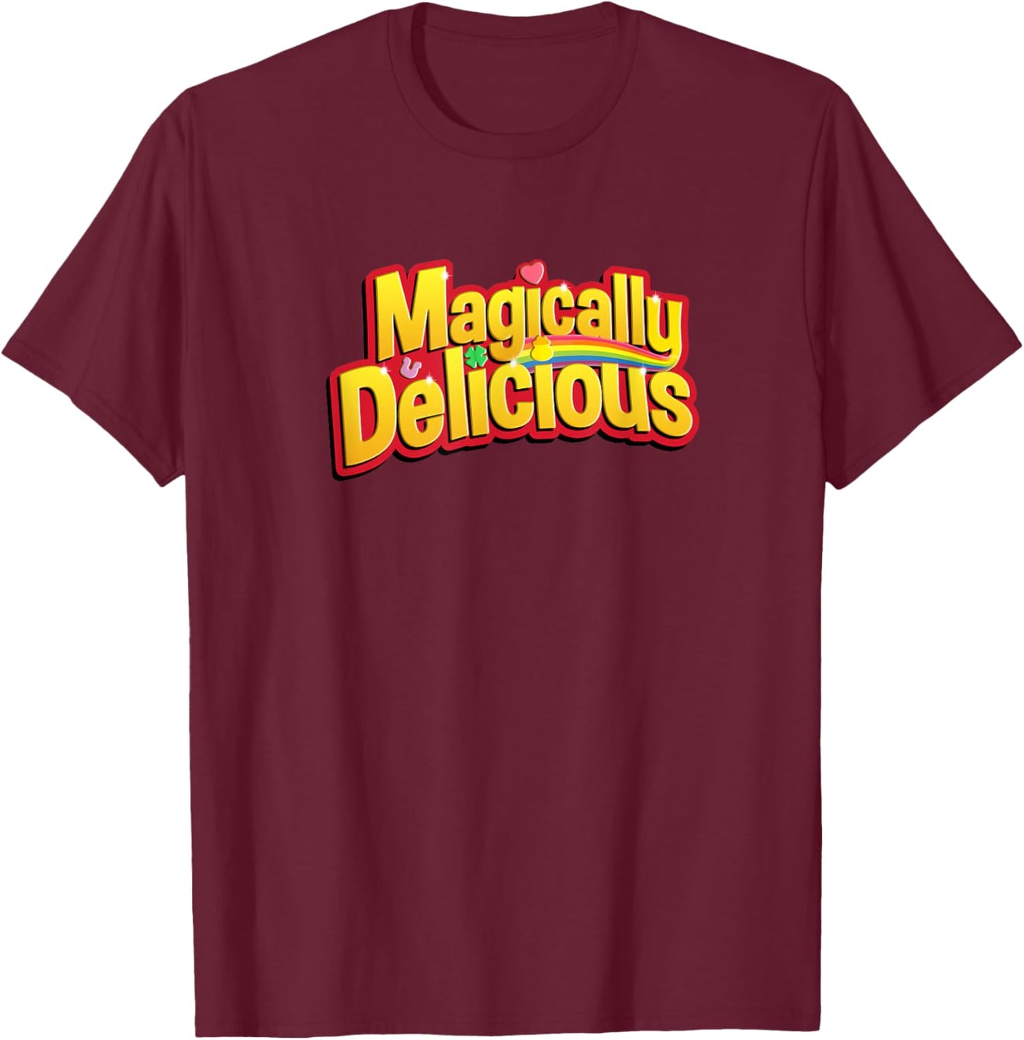 Magically Delicious Lucky St. Patricks Day Charm Men & Women T-Shirt - T-Shirt | Maroon