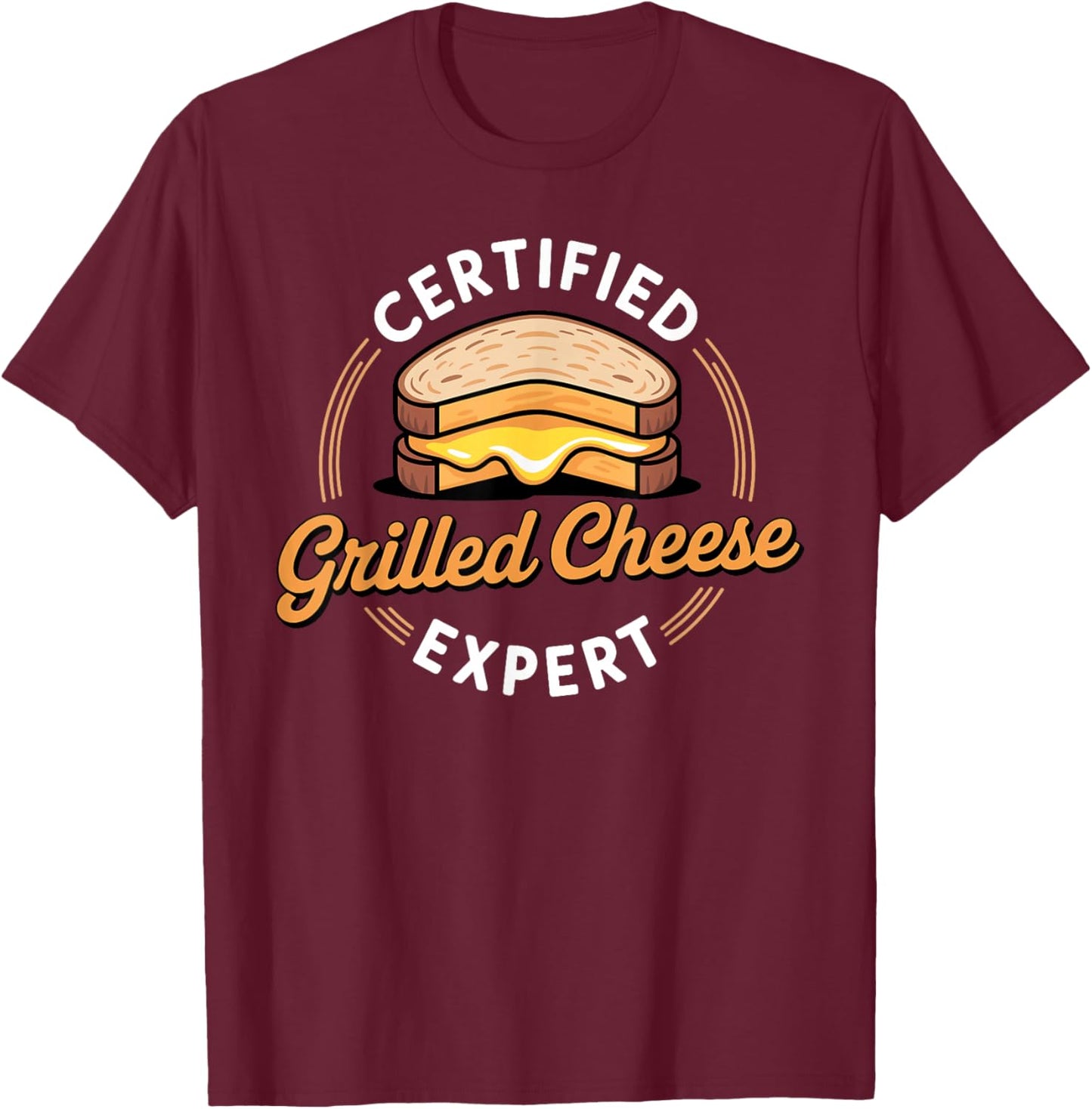 Funny Grilled Cheese Art Women Grilled Cheese Lover T-Shirt - T-Shirt | Maroon