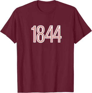 1844 - Baseball Style T-Shirt - T-Shirt | Maroon