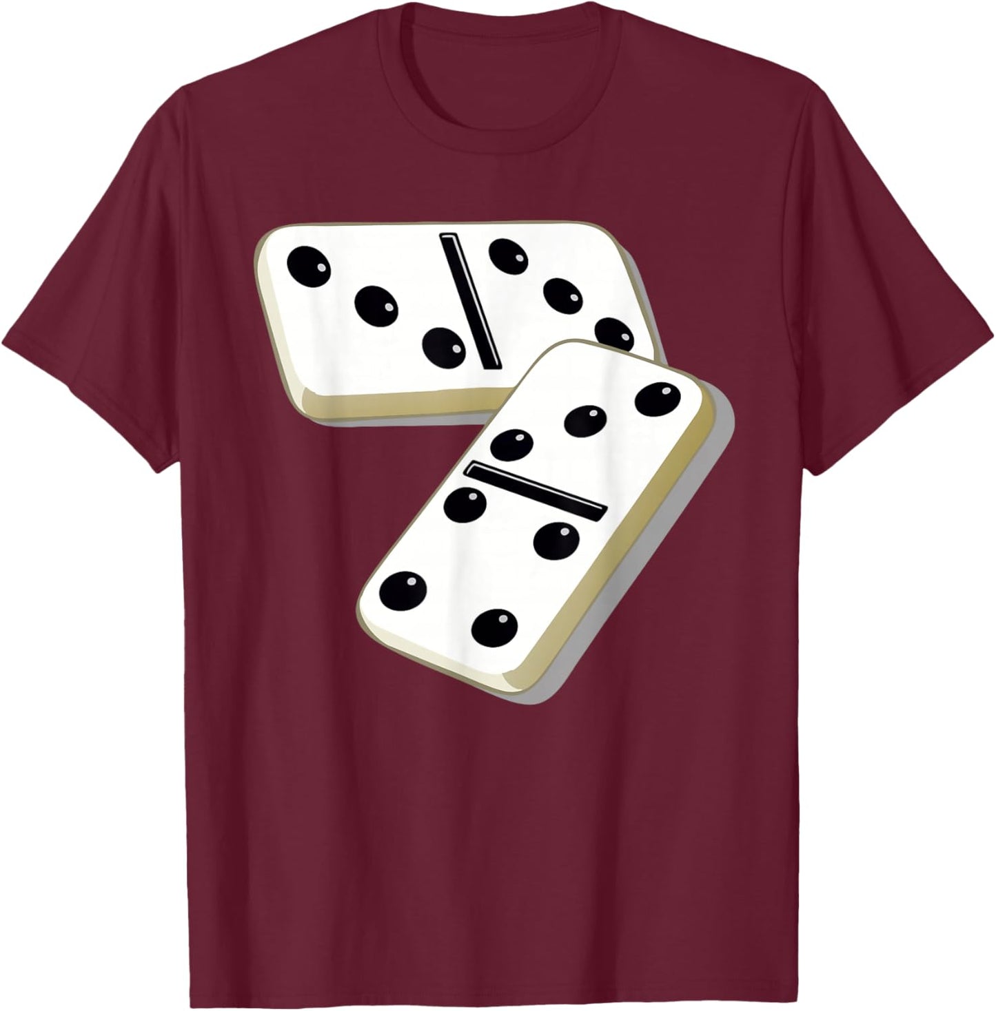 67 Meme Dominoes Funny Six Seven Domino 6 7 Gen Alpha Slang T-Shirt - T-Shirt | Maroon
