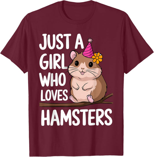 Hamster Costume for Girls Women Mom Hamster Lover Hamster T-Shirt - T-Shirt | Maroon