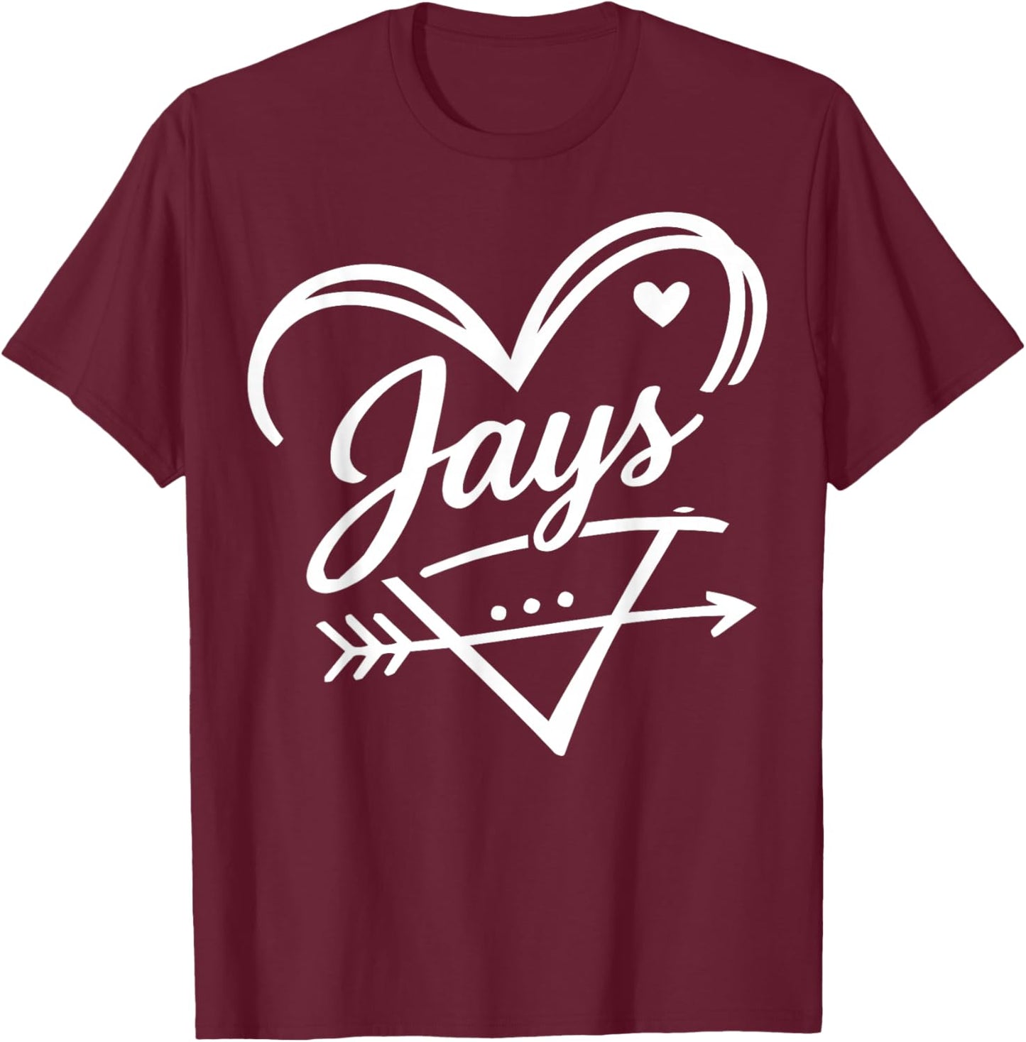 Retro Jays Name Cute Graphic Gift Women Kids T-Shirt - T-Shirt | Maroon